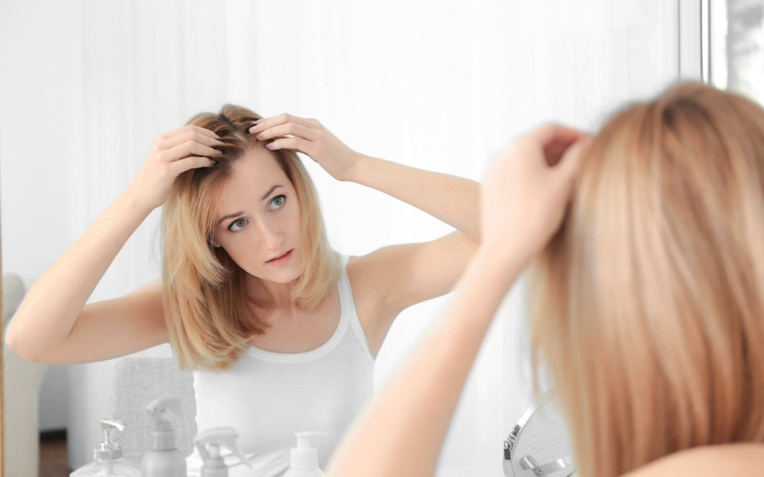 woman thinning hair