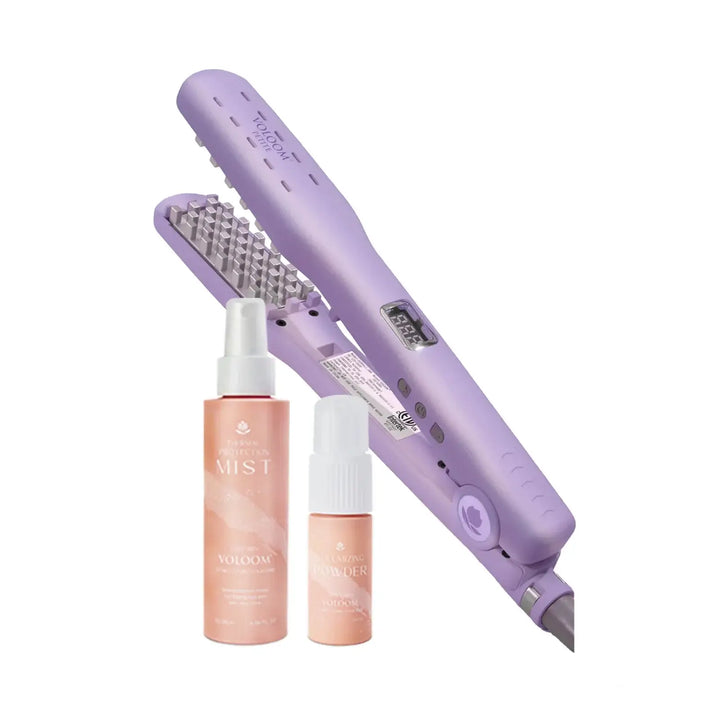 Plancha Voloom Petite 1 pulgada con tratamientos para proteger y dar volumen al cabello