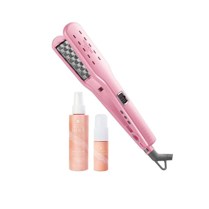 Plancha Voloom Petite 1 pulgada con tratamientos para proteger y dar volumen al cabello